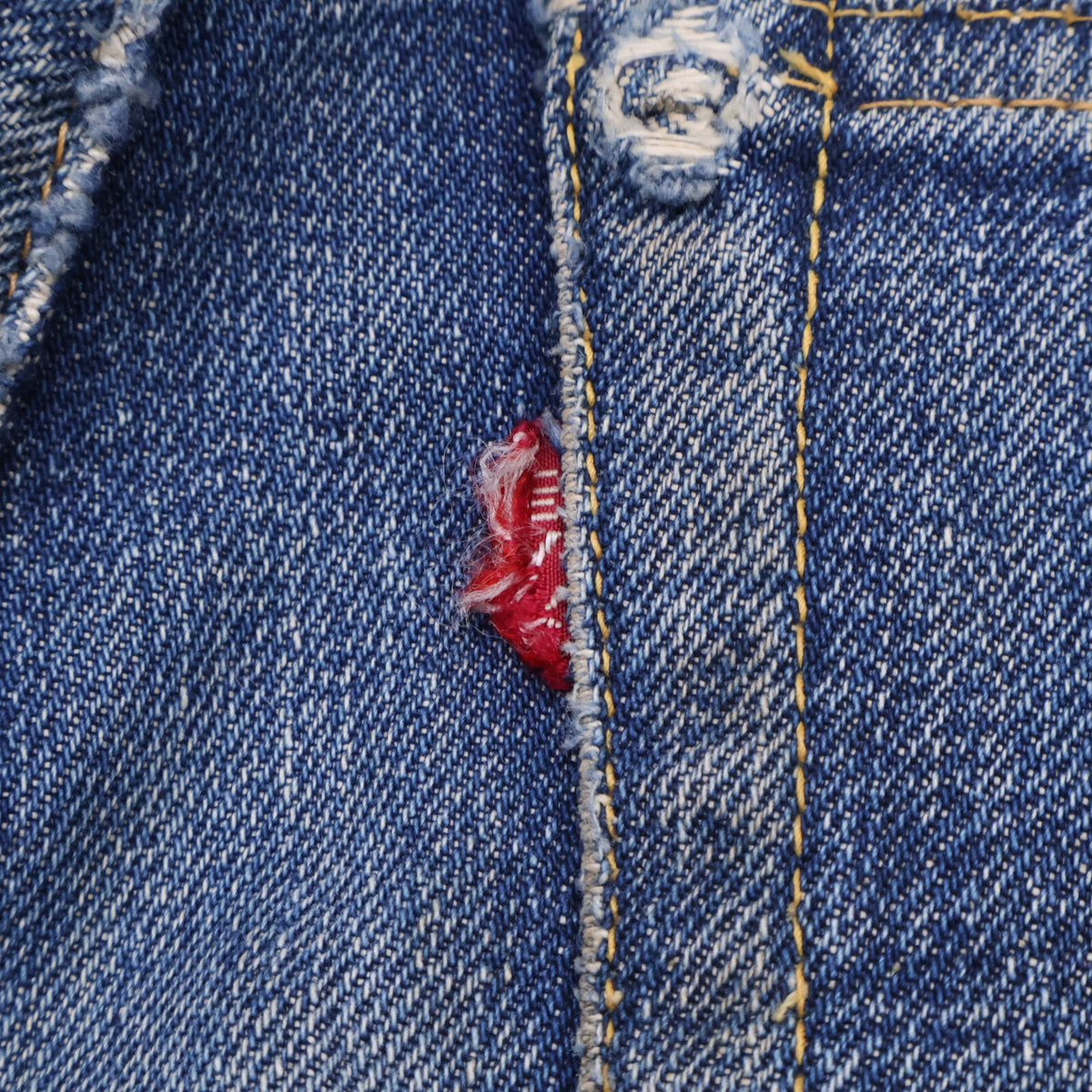 LEVI'S リーバイス 50s 革パッチ最終期 501XX オリジナル オフセット 両面BIGE ドット刻印 隠しリベット デニムパンツ ボトムス