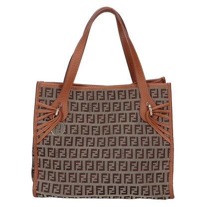 FENDI フェンディ 8BH152 ズッキーノ キャンバス/レザー ハンドバッグ