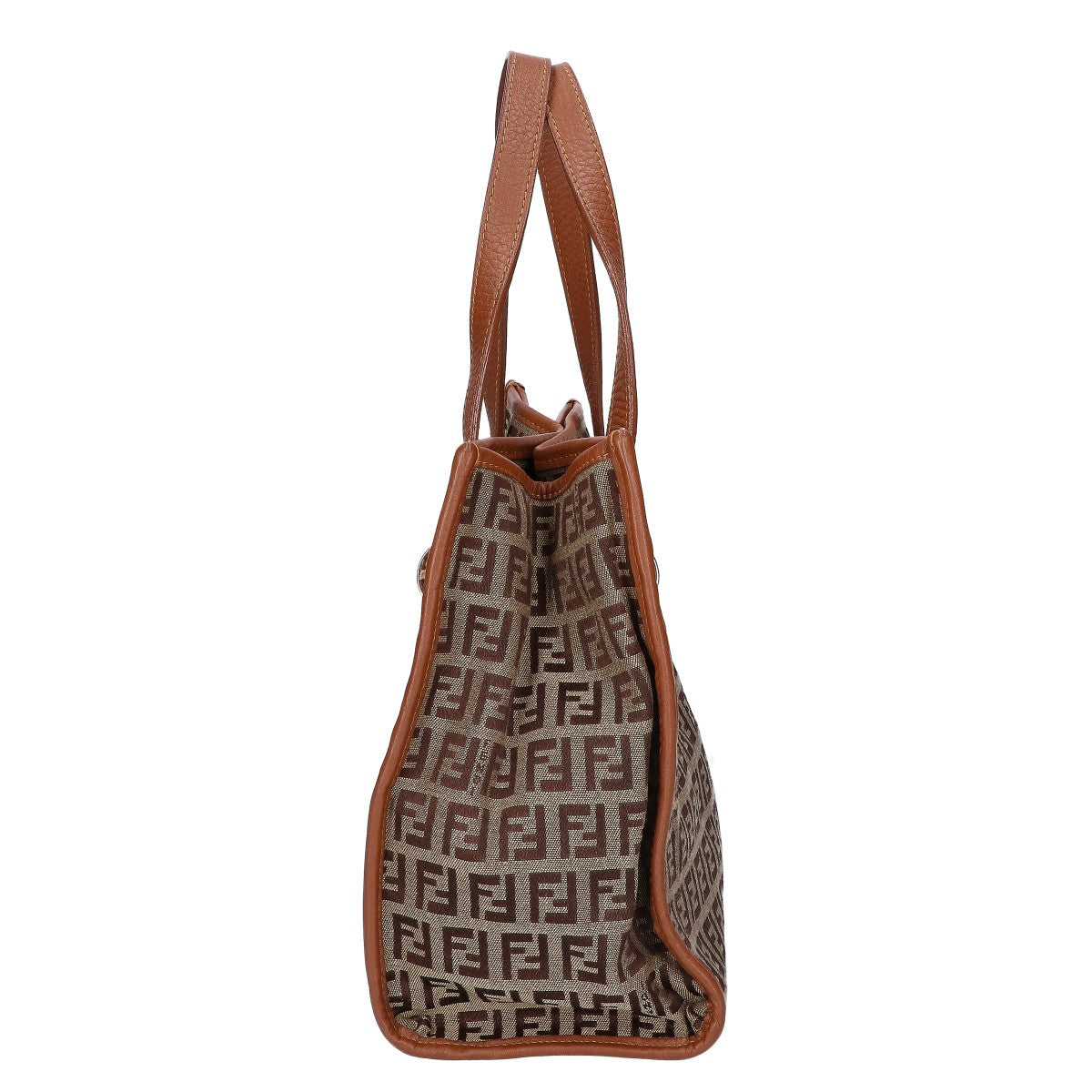 FENDI フェンディ 8BH152 ズッキーノ キャンバス/レザー ハンドバッグ
