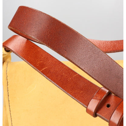 HENRY CUIR アンリークイール レザー フラップ ショルダーバッグ