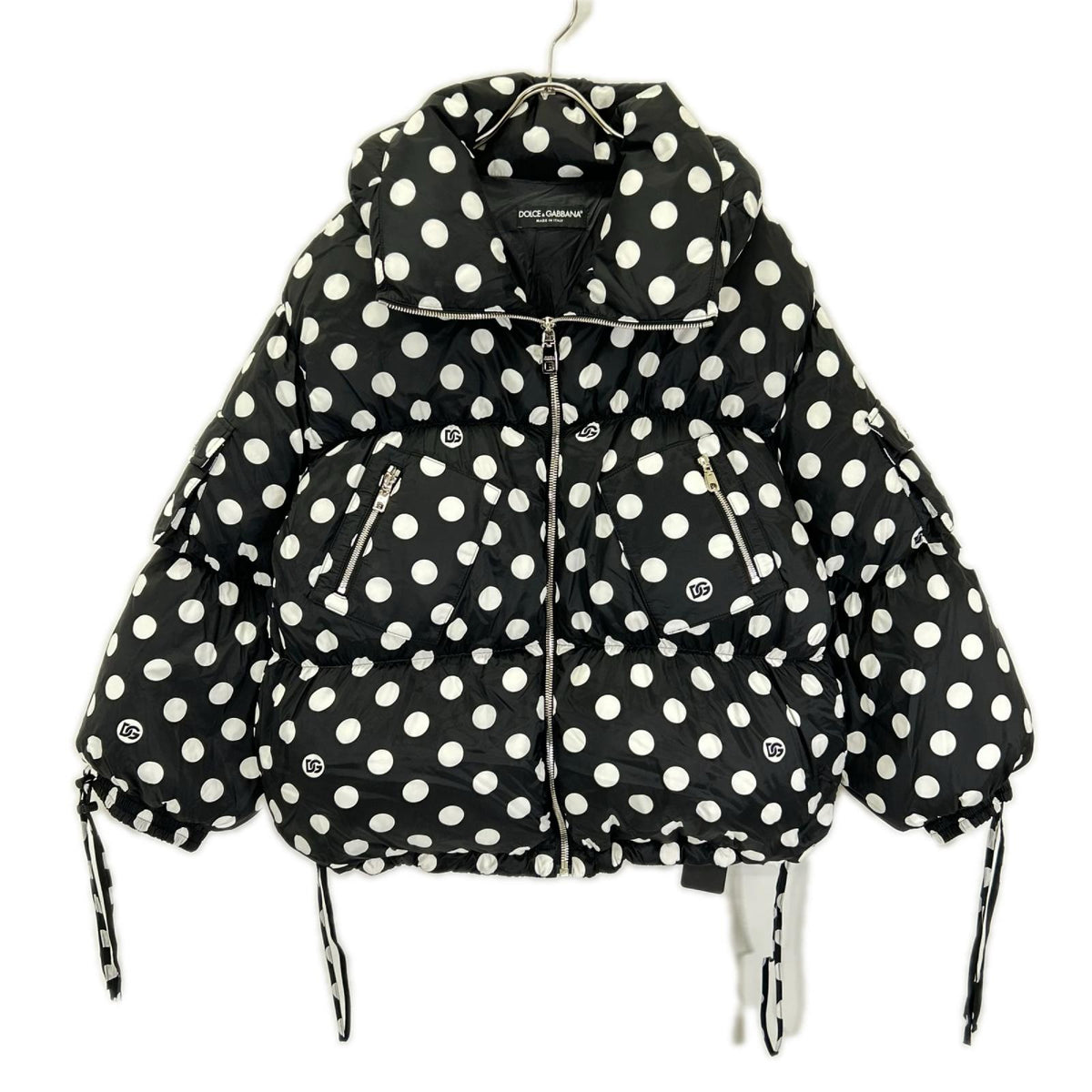 DOLCE&GABBANA ドルチェアンドガッバーナ F0AS2T ポルカドット フルジップ パファーダウンジャケット ジャケット