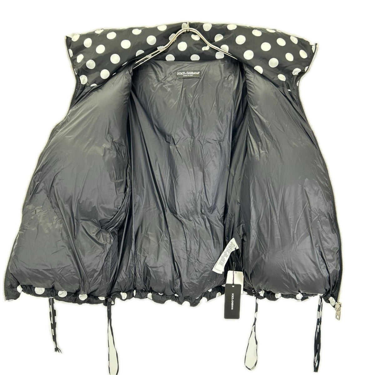 DOLCE&GABBANA ドルチェアンドガッバーナ F0AS2T ポルカドット フルジップ パファーダウンジャケット ジャケット