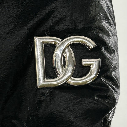 DOLCE&GABBANA ドルチェアンドガッバーナ F9O01T ブラック ナイロンコーティング加工 袖エンブレム ダウンジャケット ジャケット
