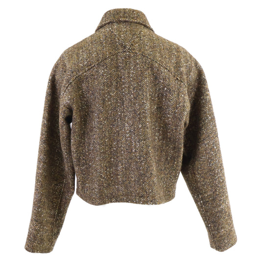 BOTTEGA VENETA ボッテガヴェネタ 【美品/国内正規】646907 ツイード ジップアップ ジャケット ジャケット