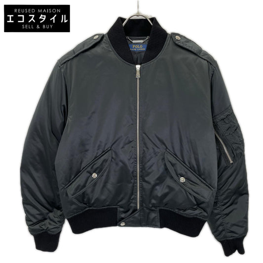 POLObyRalphLauren ポロラルフローレン ブラック MA-1 フライトジャケット ジャケット
