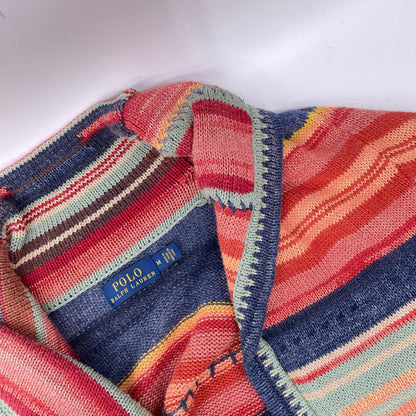 POLObyRalphLauren ポロラルフローレン ネイティブ柄 厚手ハンドニット　ショールカラーカーディガン トップス