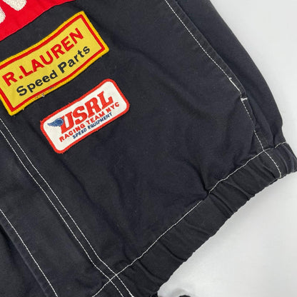 POLObyRalphLauren ポロラルフローレン レッド×ホワイト ワッペン レーサー・レーシングジャケット ジャケット
