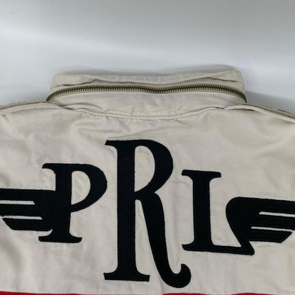 POLObyRalphLauren ポロラルフローレン レッド×ホワイト ワッペン レーサー・レーシングジャケット ジャケット