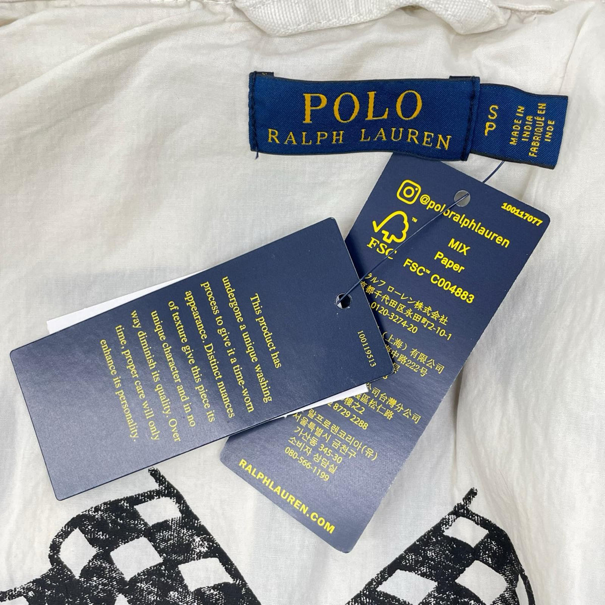 POLObyRalphLauren ポロラルフローレン レッド×ホワイト ワッペン レーサー・レーシングジャケット ジャケット