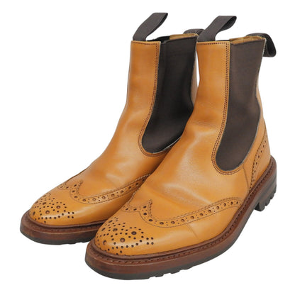 Tricker's トリッカーズ HENRY ヘンリー ウィングチップ チェルシーブーツ メンズ キャメル 7 1/2 M2754 シューズ