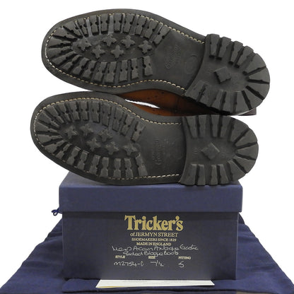 Tricker's トリッカーズ HENRY ヘンリー ウィングチップ チェルシーブーツ メンズ キャメル 7 1/2 M2754 シューズ