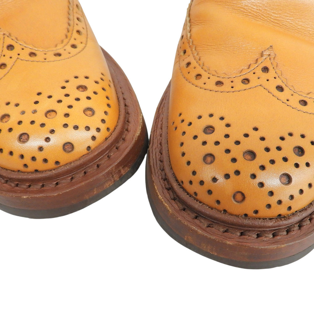 Tricker's トリッカーズ HENRY ヘンリー ウィングチップ チェルシーブーツ メンズ キャメル 7 1/2 M2754 シューズ
