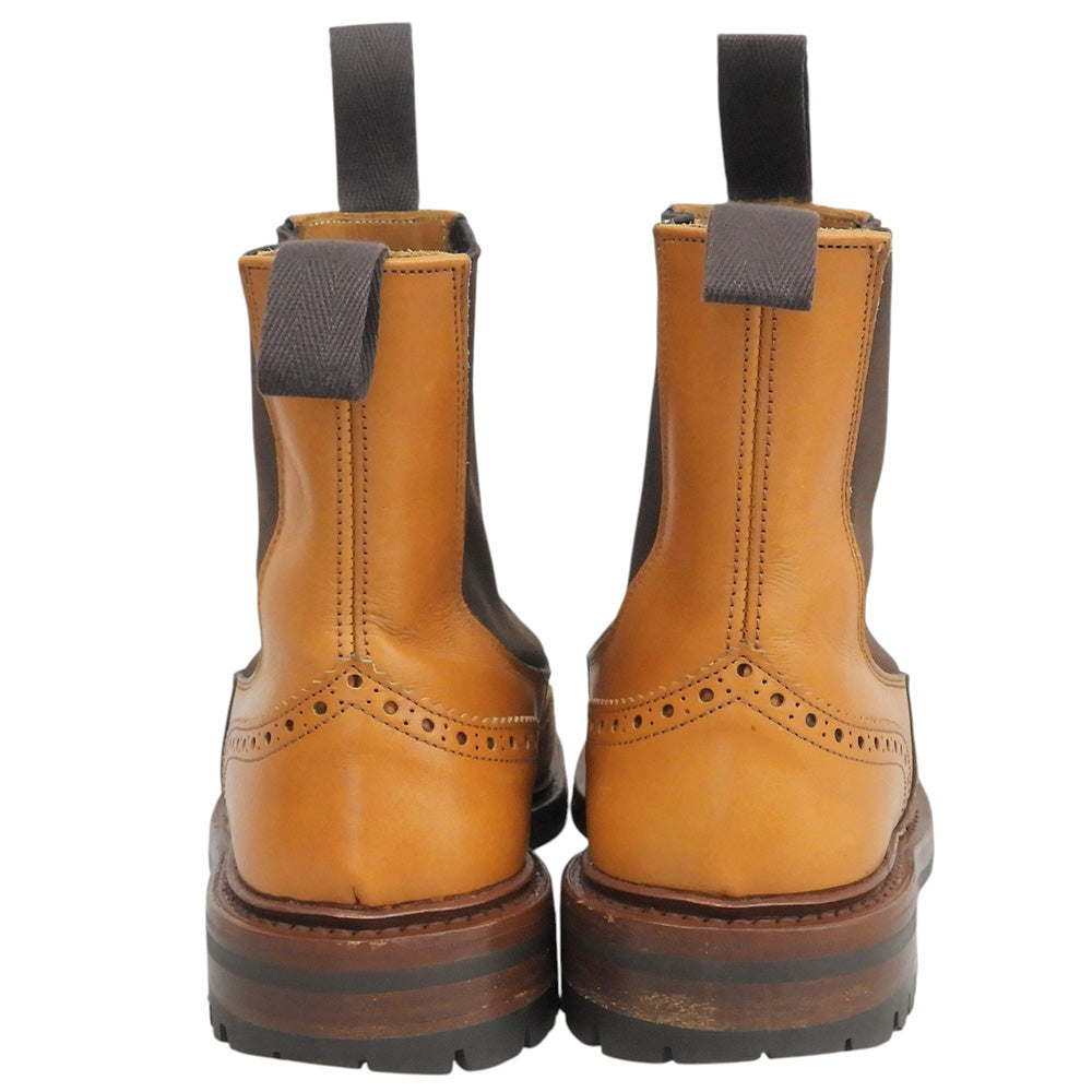 Tricker's トリッカーズ HENRY ヘンリー ウィングチップ チェルシーブーツ メンズ キャメル 7 1/2 M2754 シューズ