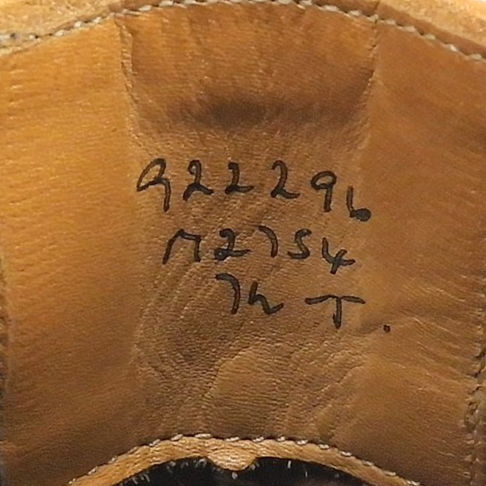 Tricker's トリッカーズ HENRY ヘンリー ウィングチップ チェルシーブーツ メンズ キャメル 7 1/2 M2754 シューズ