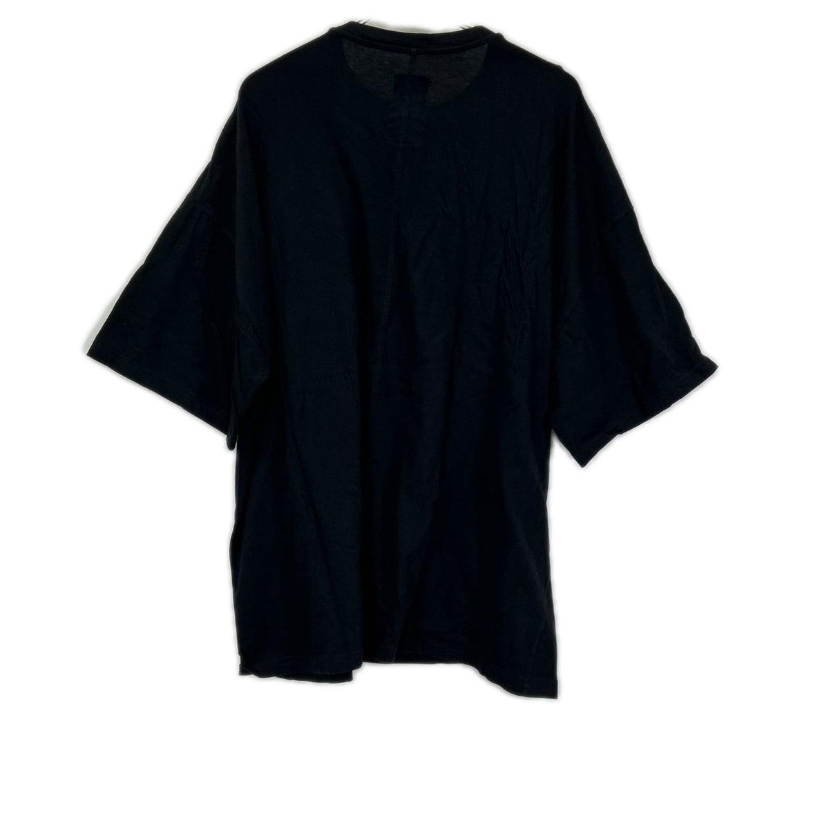 Rick Owens リックオウエンス ×Champion CM01E1675-CHJG ブラック フロント刺繍 ロングTシャツ トップス
