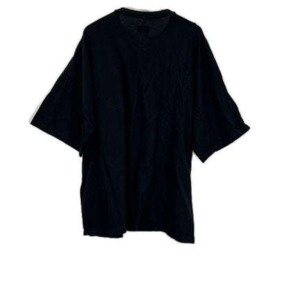 Rick Owens リックオウエンス ×Champion CM01E1675-CHJG ブラック フロント刺繍 ロングTシャツ トップス