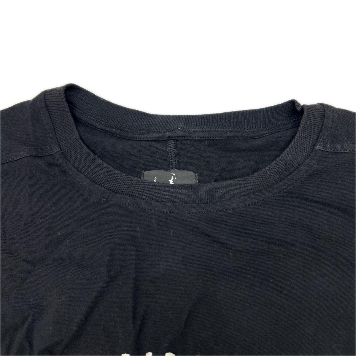 Rick Owens リックオウエンス ×Champion CM01E1675-CHJG ブラック フロント刺繍 ロングTシャツ トップス
