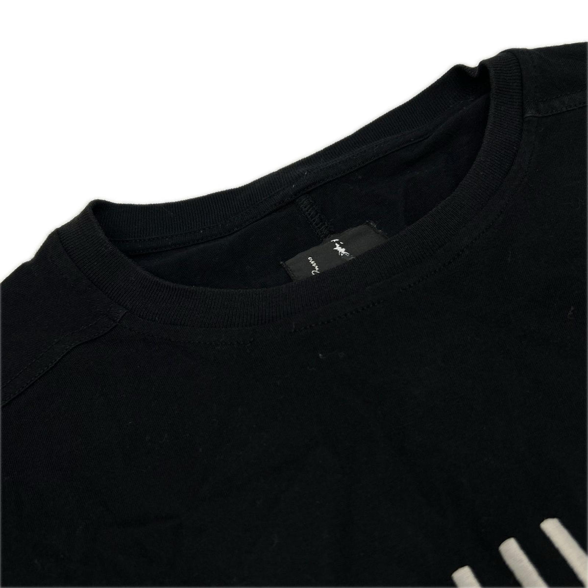 Rick Owens リックオウエンス ×Champion CM01E1675-CHJG ブラック フロント刺繍 ロングTシャツ トップス