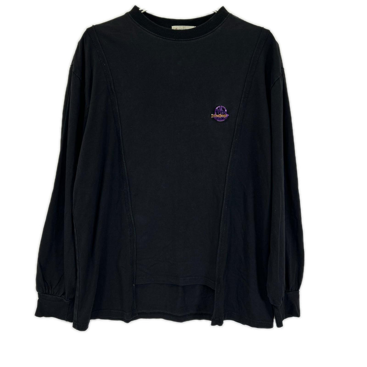 MONCLER モンクレール ×Palm Angeis ブラック MAGLIA GIROCOLLO 長袖Tシャツ トップス