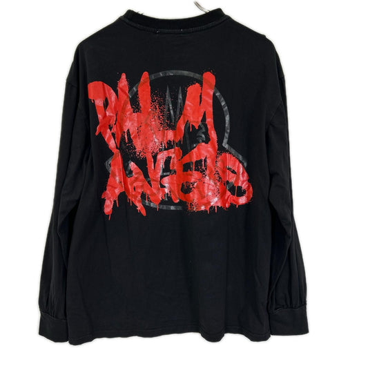 MONCLER モンクレール ×Palm Angeis ブラック MAGLIA GIROCOLLO 長袖Tシャツ トップス