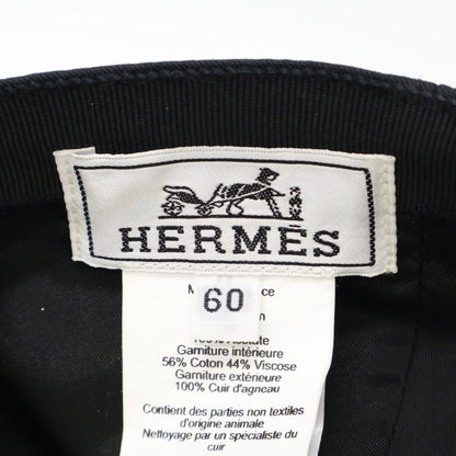 HERMES エルメス 【即決/国内正規】マイルス Hサークル キャップ 帽子