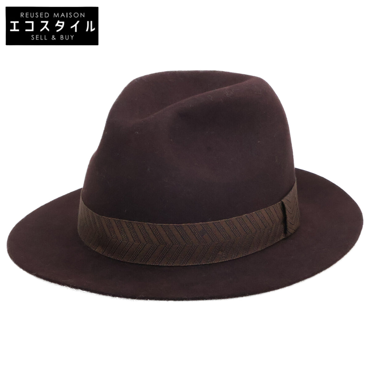 HERMES エルメス 【美品/国内正規】フェドラ ウールフェルト 中折れハット 帽子