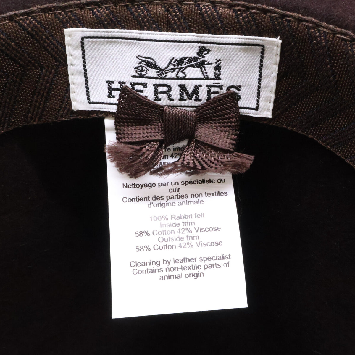 HERMES エルメス 【美品/国内正規】フェドラ ウールフェルト 中折れハット 帽子