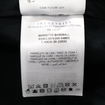 MONCLER モンクレール 【即決/国内正規】G10913B76300 04863 BERRETTO BASEBALL ロゴ ベースボールキャップ 帽子