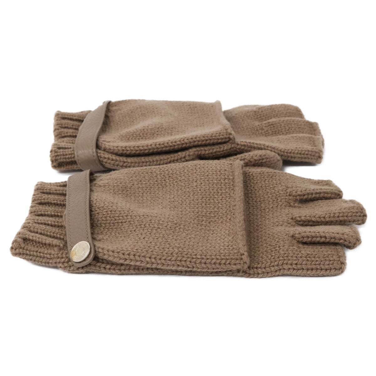 HERMES エルメス 【美品】ボルチモア カシミヤニット/ディアスキン グローブ
