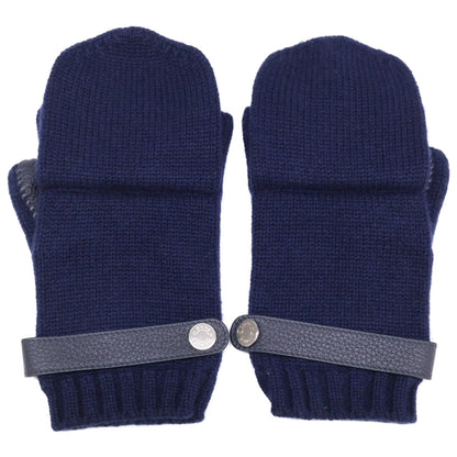 HERMES エルメス 【美品】リオネル カシミヤニット/ディアスキン グローブ