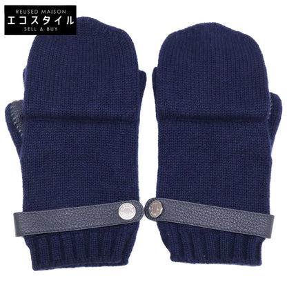 HERMES エルメス 【美品】リオネル カシミヤニット/ディアスキン グローブ