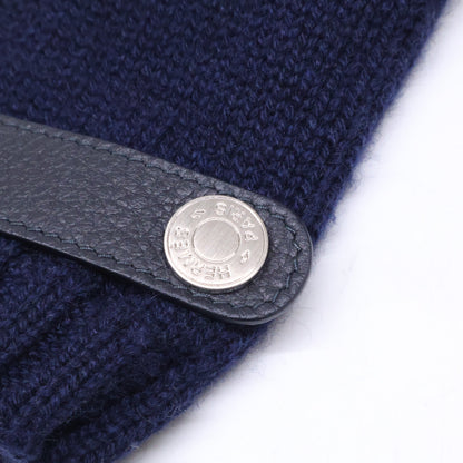 HERMES エルメス 【美品】リオネル カシミヤニット/ディアスキン グローブ