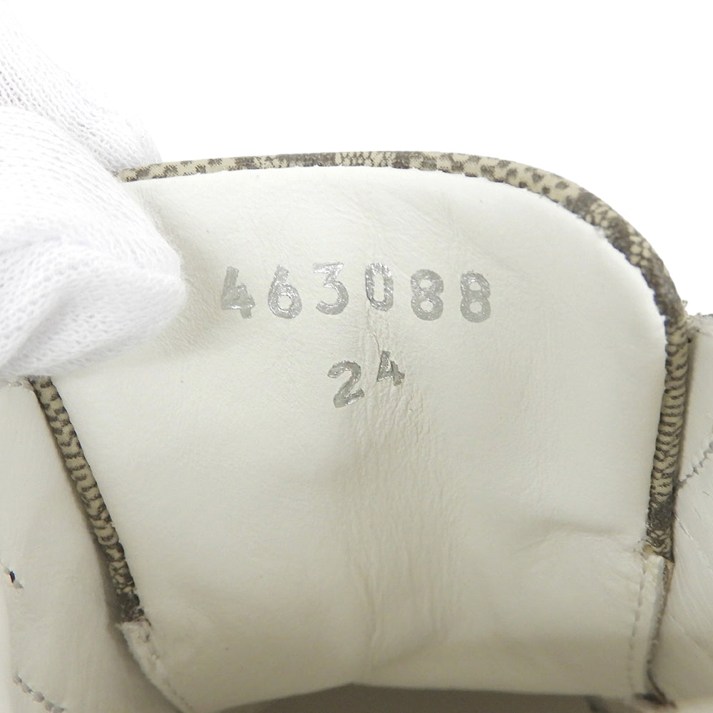 GUCCI グッチ 新品同様 GGキャンバス シェリーライン ベビー キッズ スニーカー シューズ ベージュ系 15cm 463088 シューズ