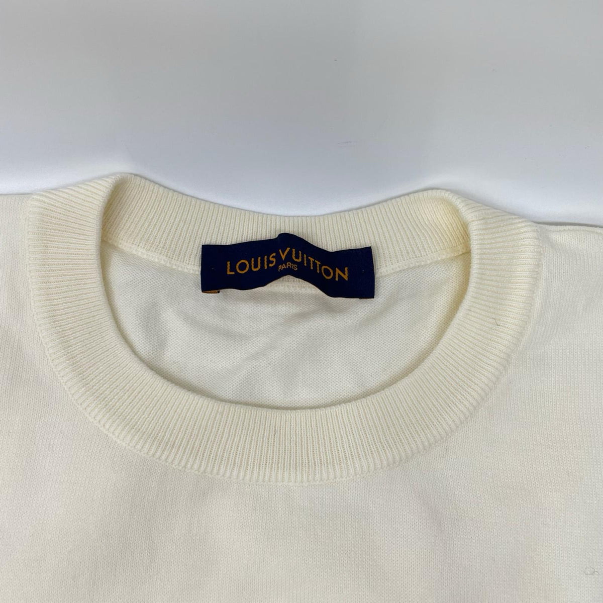 LOUIS VUITTON ルイヴィトン ×NIGO 22SS RM221M F96 HMN04W アイボリー ンタルシアジャカード ダックニットTシャツ トップス