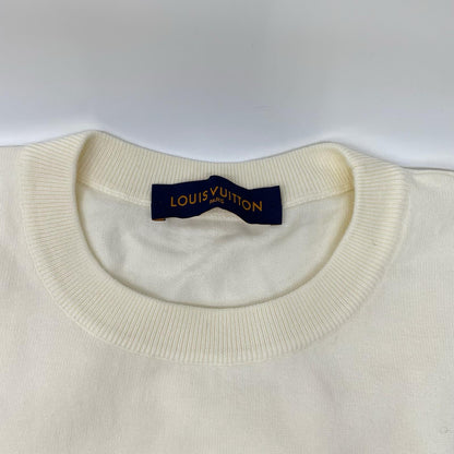 LOUIS VUITTON ルイヴィトン ×NIGO 22SS RM221M F96 HMN04W アイボリー ンタルシアジャカード ダックニットTシャツ トップス