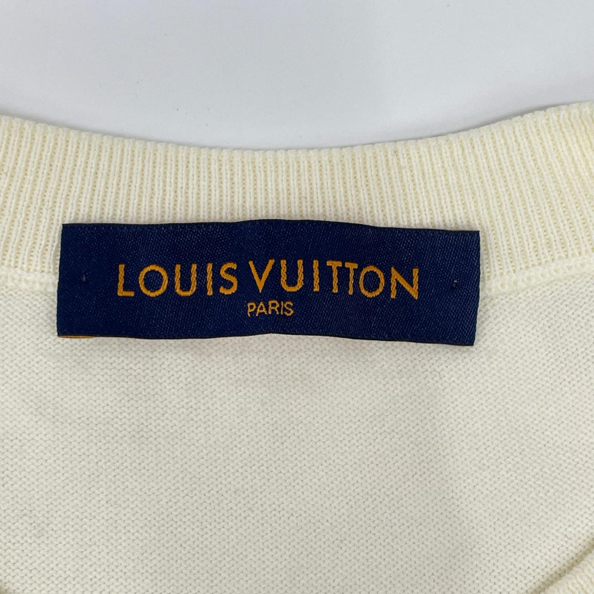 LOUIS VUITTON ルイヴィトン ×NIGO 22SS RM221M F96 HMN04W アイボリー ンタルシアジャカード ダックニットTシャツ トップス