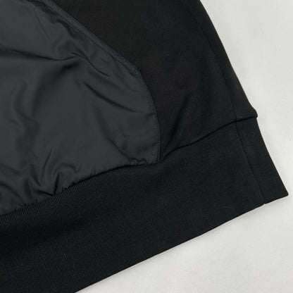 MONCLER モンクレール 21年 ブラック HOODIE ナイロン切り替え パーカー コート