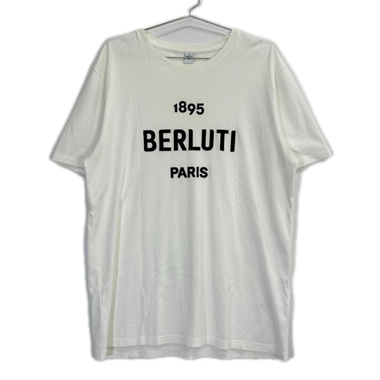 berluti ベルルッティ ホワイト ロゴ Tシャツ トップス
