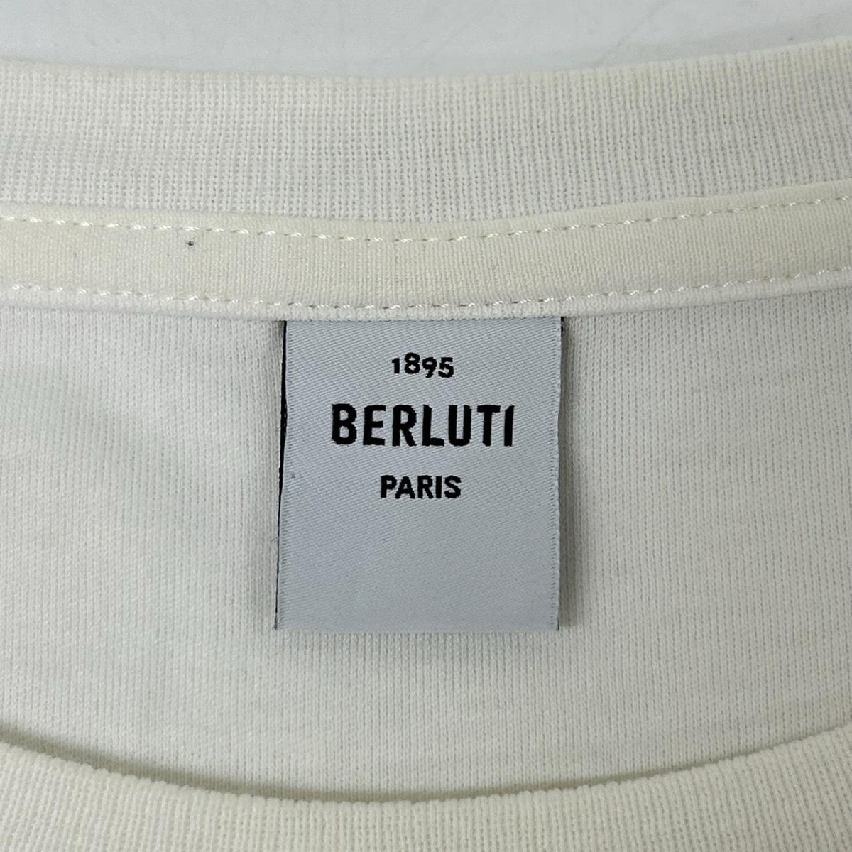 berluti ベルルッティ ホワイト ロゴ Tシャツ トップス