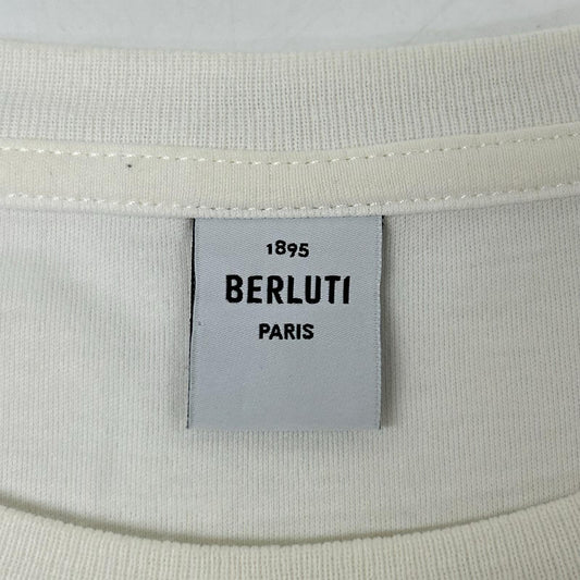 berluti ベルルッティ ホワイト ロゴ Tシャツ トップス