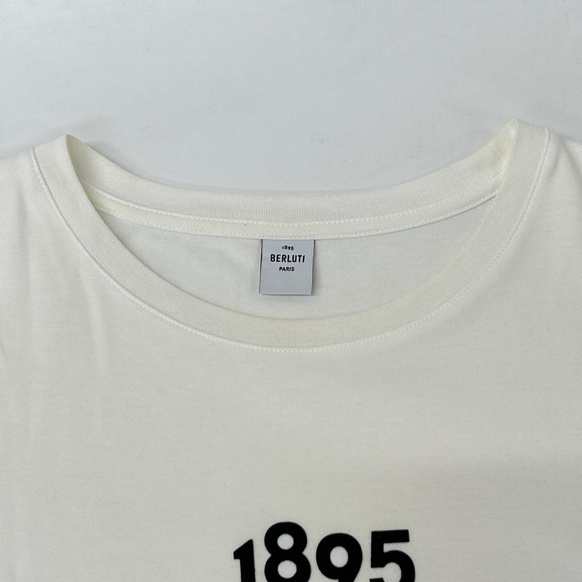 berluti ベルルッティ ホワイト ロゴ Tシャツ トップス