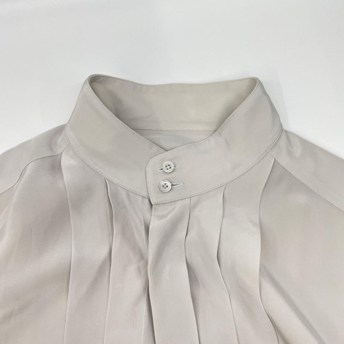 TOM FORD トムフォード グレー シルク×レーヨン ドレスシャツ トップス
