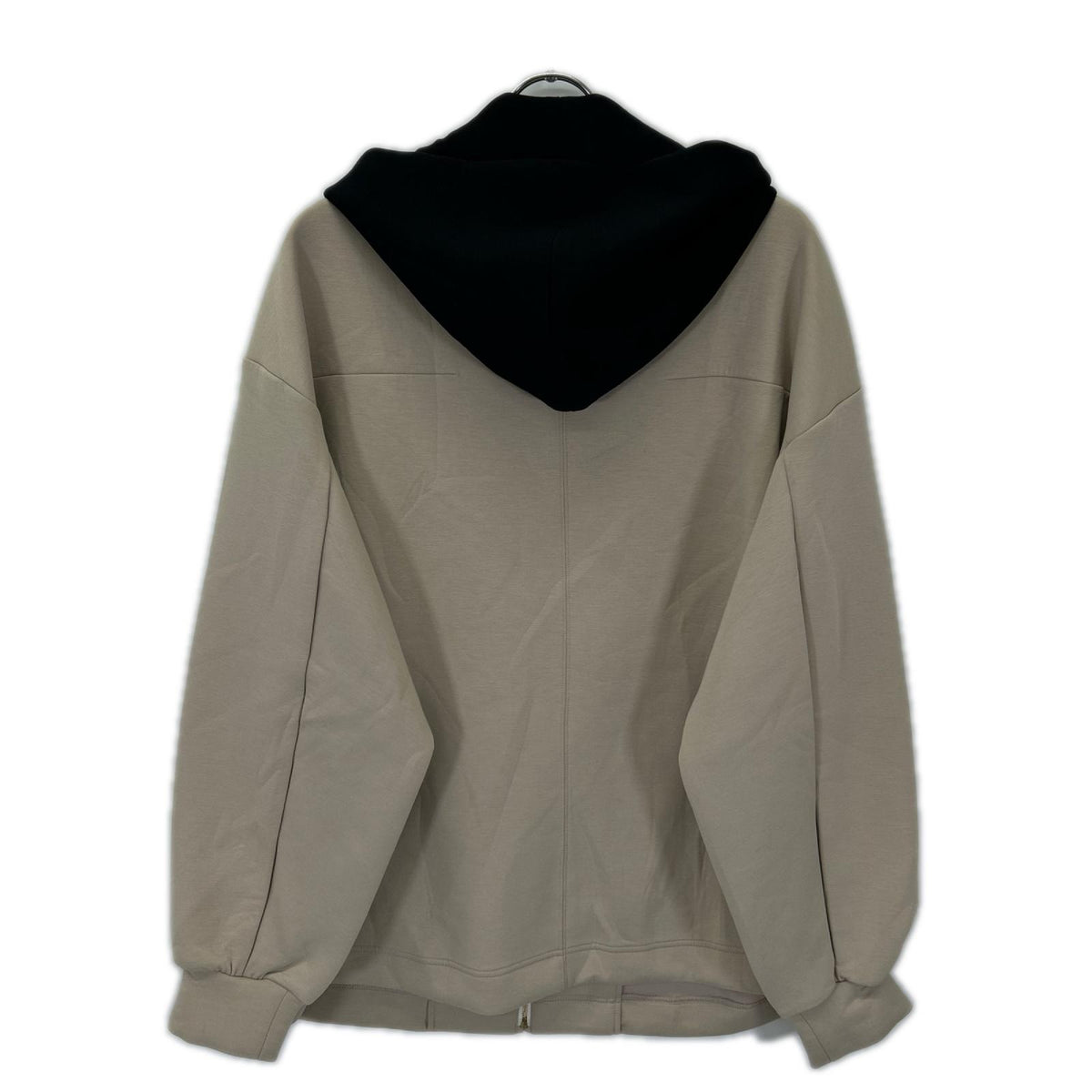 CULLNI クルニ 21AW 015 ベージュ アシンメトリージップアップパーカー トップス