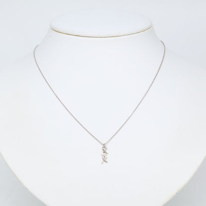 TIFFANY&Co. ティファニー 750 パロマピカソ ラブ＆キス クロス ダイヤモンド ネックレス