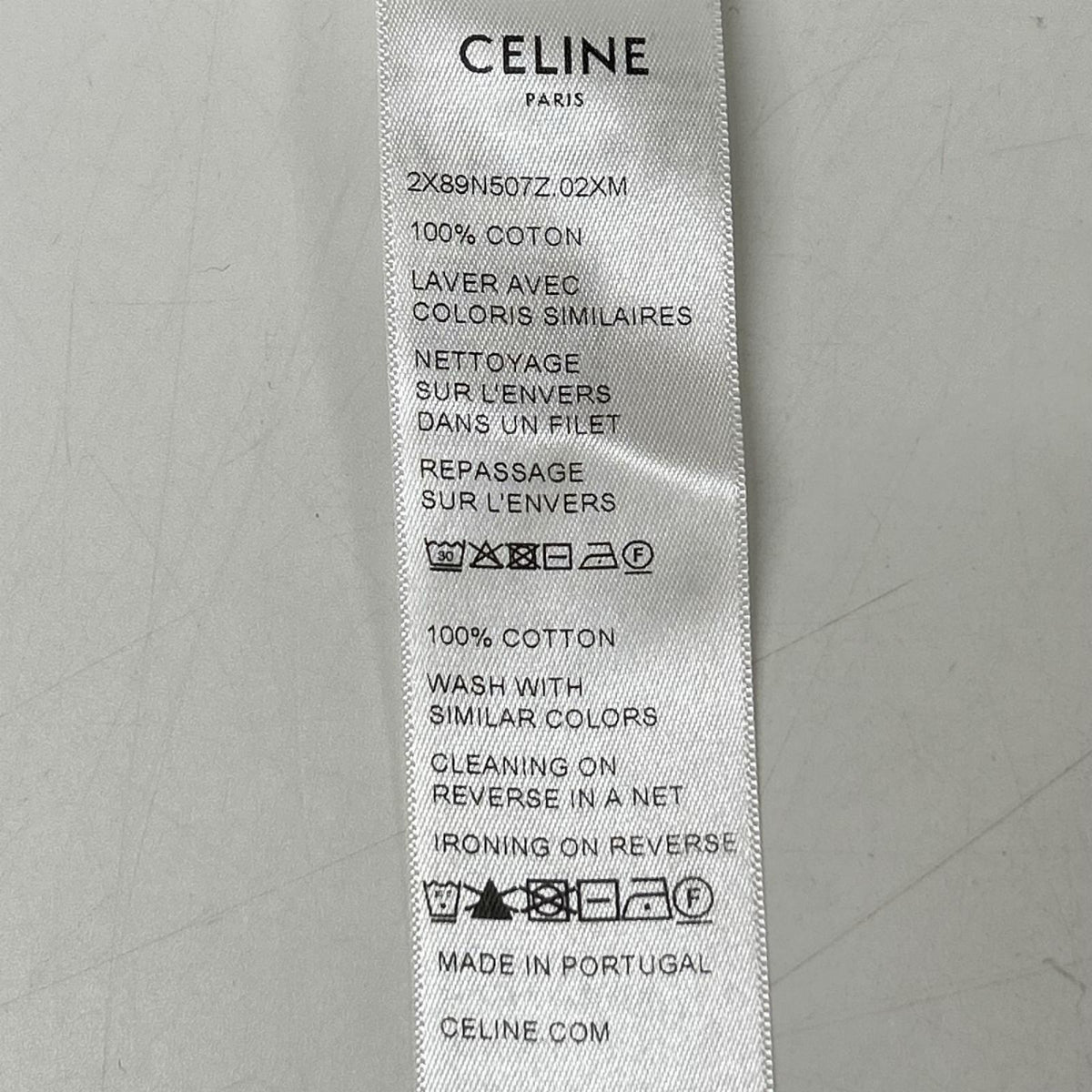 CELINE セリーヌ 2X89N507Z.02XM ネイビー×ホワイト トリオンフ カットソー トップス