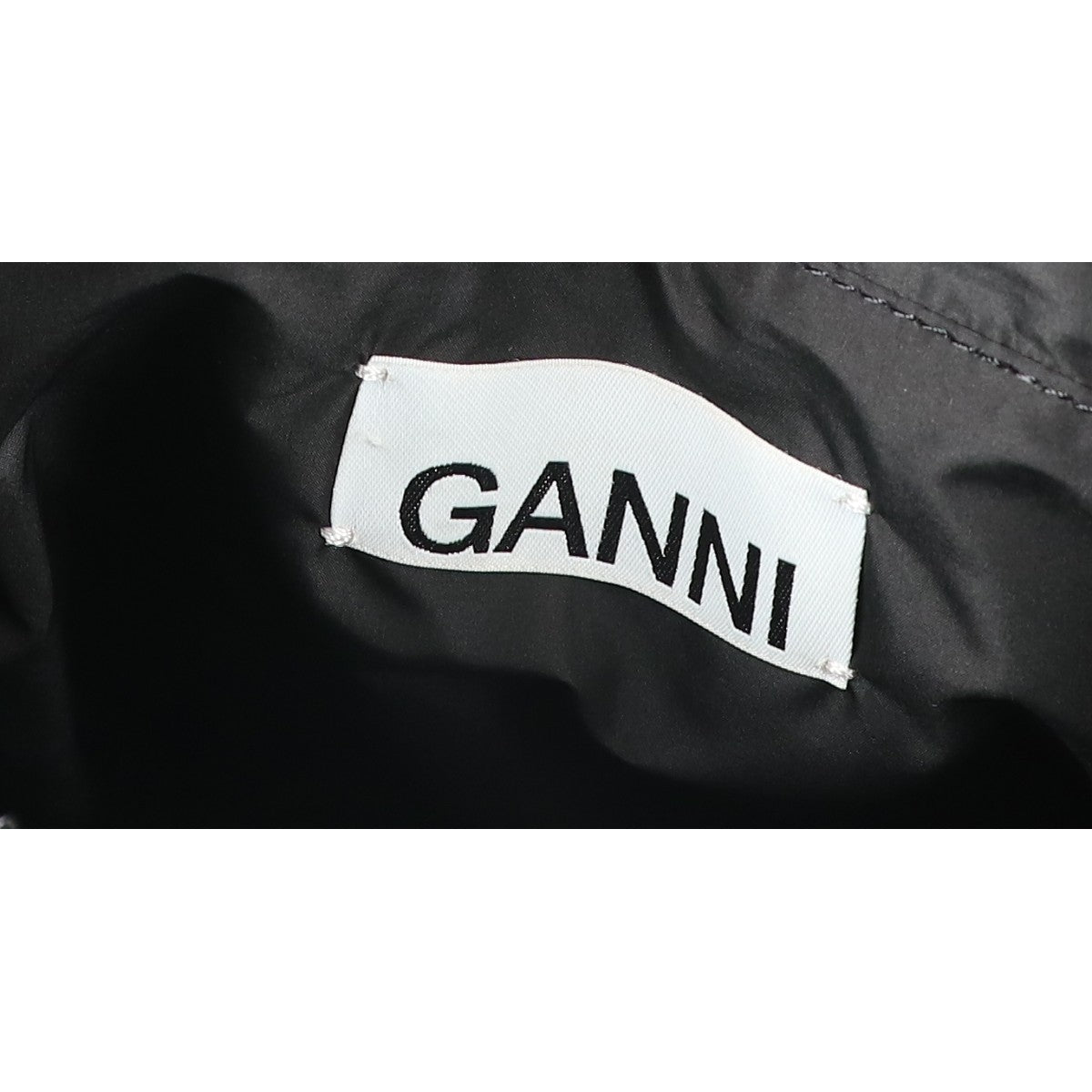 GANNI ガニー ロゴ柄 ナイロン 2WAY トートバッグ