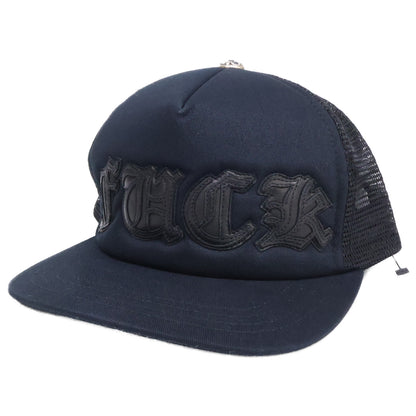 Chrome hearts クロムハーツ 【美品】Fuck Leather Patch Trucker Cap レザーパッチ トラッカーキャップ 帽子