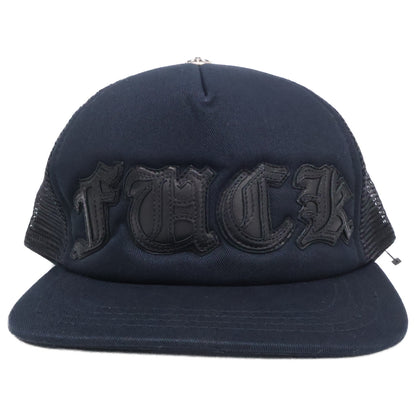 Chrome hearts クロムハーツ 【美品】Fuck Leather Patch Trucker Cap レザーパッチ トラッカーキャップ 帽子