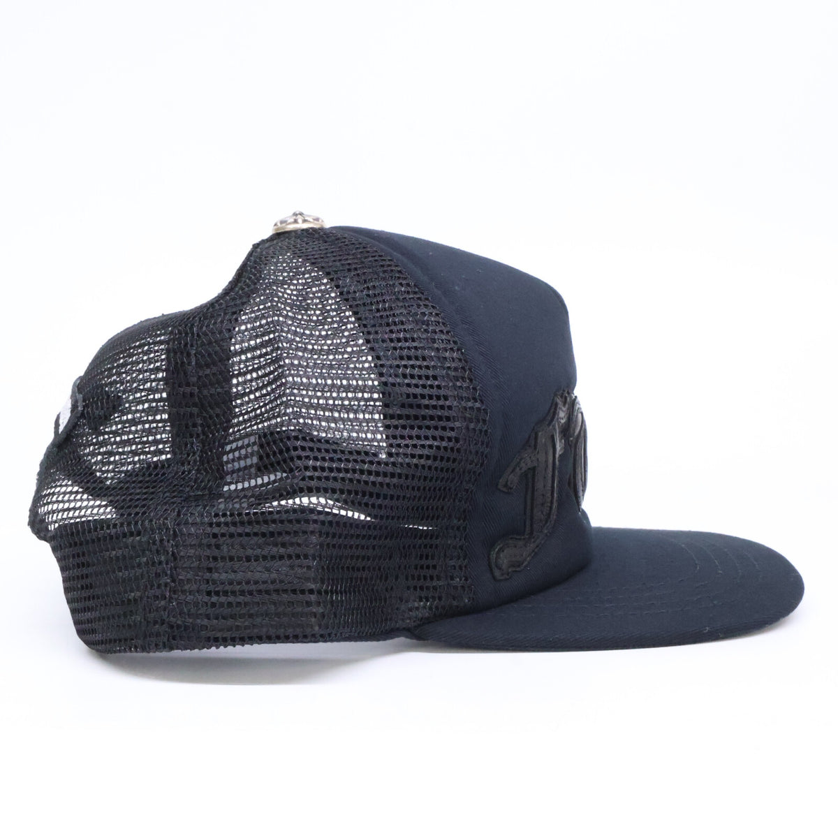 Chrome hearts クロムハーツ 【美品】Fuck Leather Patch Trucker Cap レザーパッチ トラッカーキャップ 帽子