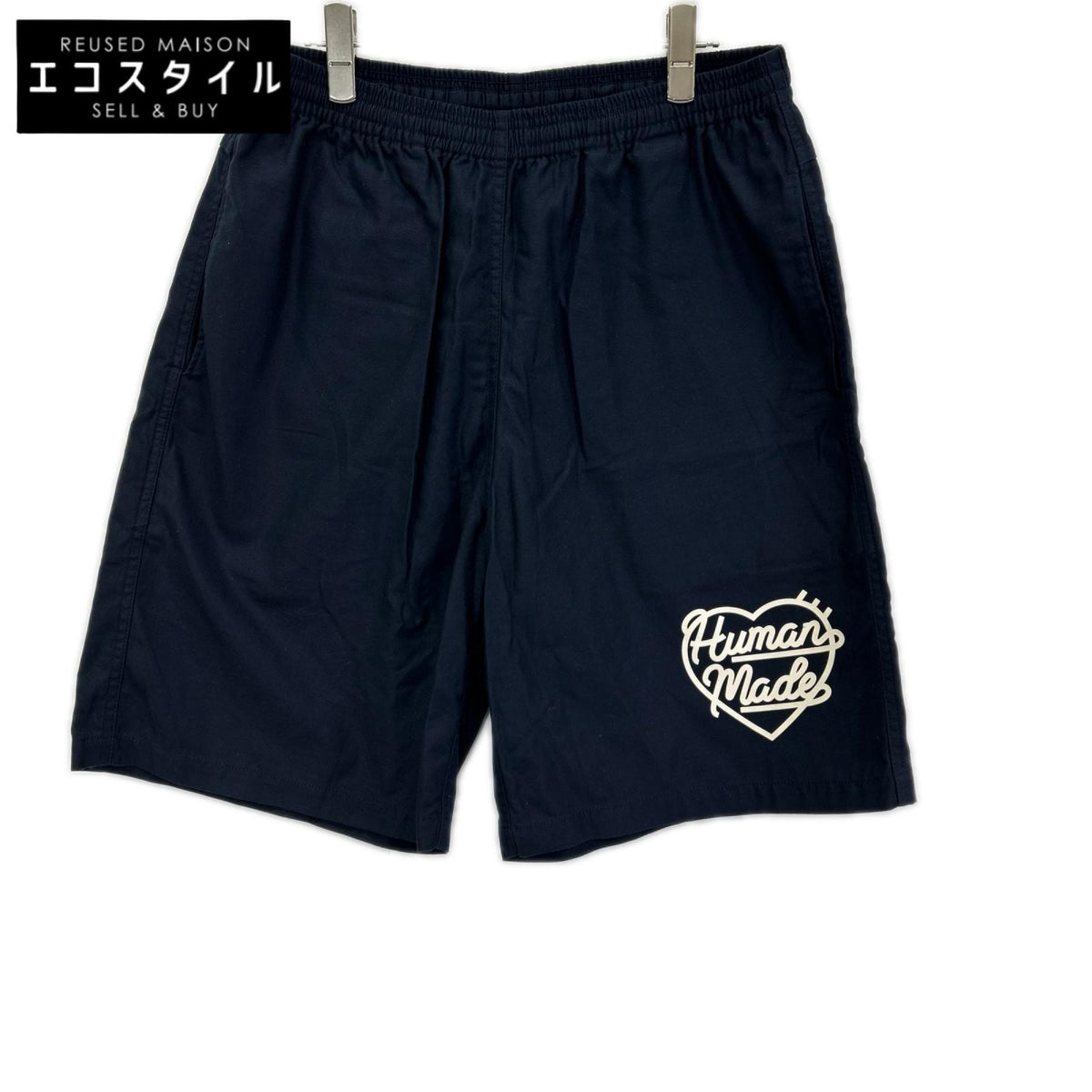 HUMAN MADE ヒューマンメイド HM31PT011 ネイビー コットン BEACH SHORTS/ビーチショーツ ボトムス